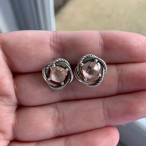 David Yurman morganite stud earrings